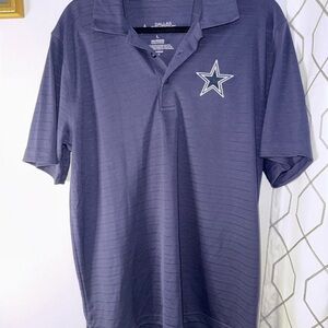 Dallas Men's Navy Polo with Star Emblem